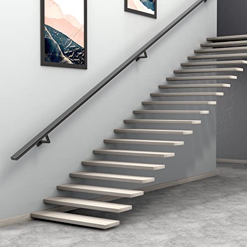 National Hardware N830-524 Reed Handrail Bracket, 1 Count (Pack of 2), Matte Black - color: Matte Black, size: 1 Count (Pack of 2)