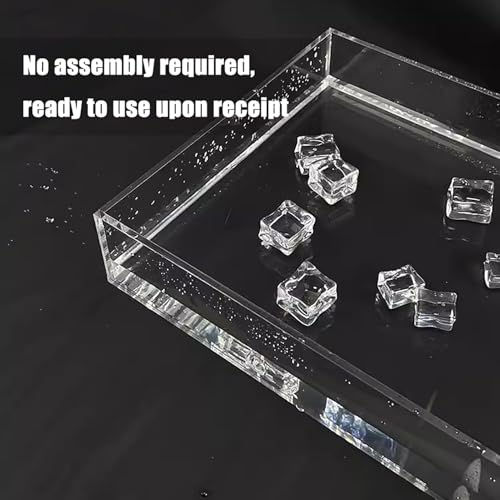 Storage Box Tray Drawer Box, 0.2In Thickness Acrylic Display Box, Creative Transparent Shallow Water Tank Photography Tray, Multifunctional Storage Display Cabinet(7.9x11.8x1.2in)