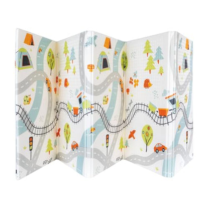 Nuby Reversible Baby Floor Mat - color: Car Tracks