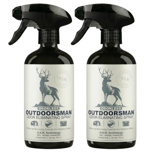 Odorless Outdoorsman Odor Eliminator Spray, Unscented, 2 Pack, 16 oz - size: 16 Fl Oz (Pack of 2)