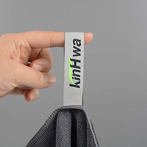KinHwa Gym Towels for Men, Quick Dry Microfiber Sweat Towels, 3Pk Dark-Gray - color: Dark-gray, size: 16inchx31inch 3 Pack