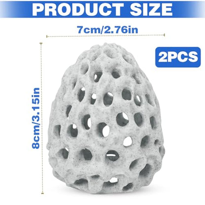 Shrimp Dome Hide Betta Habitat Fish Tank Tunnel with Suction Cup Aquarium Fish Cave Hideout Ornament Accessories for Shrimp Guppy Hiding Resting White