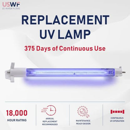 602854 Replacement UV Lamp | Fits the VIQUA G/G+, & Pro 10 Series UV Systems | Made in the USA, US Water Filters