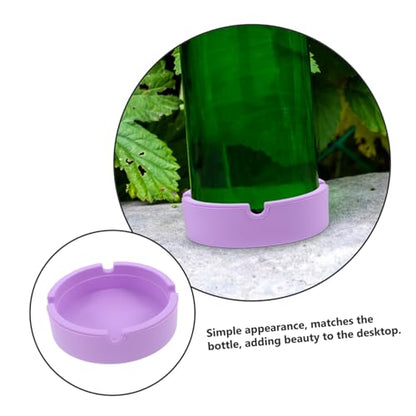 LABRIMP Non Slip Silicone Coaster Pad for Wine Beer Bottles Food Grade Silicone Holder with Slip Texture for Home Bar and Parties Inner