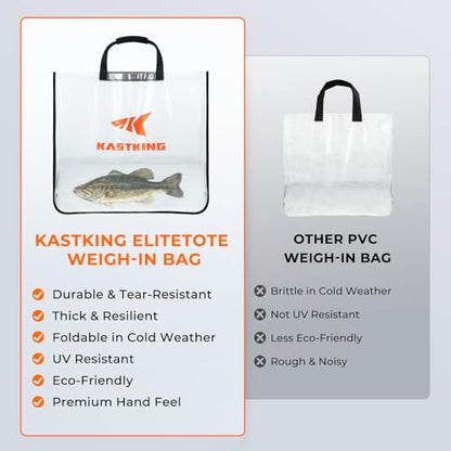 KastKing EliteTote Fishing Tournament Weigh-In Bag, Heavy Duty Weigh in Bag for Tournament Fishing, 100% Leakproof, Tear- & Puncture-Resistant