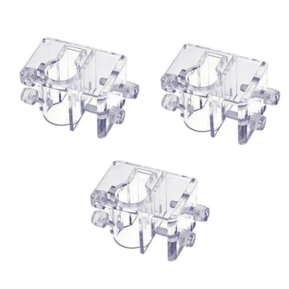 3Pcs Acrylic Aquarium Hose Holder Practical Tube Clips Aquarium Water Pipe Clamp for Fish Tank Water Pump Pipe Mounting