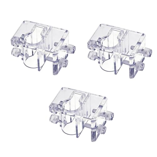 3Pcs Acrylic Aquarium Hose Holder Practical Tube Clips Aquarium Water Pipe Clamp for Fish Tank Water Pump Pipe Mounting
