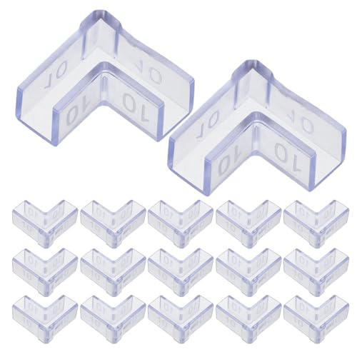 25pcs Fish Tank Corner Protectors 10mm Thick Aquarium Glass Edge Guards L-Shaped Safety Bumpers for Proofing and Furniture Protection