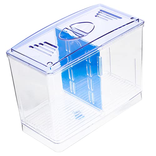 Desktop Fish Breeding Box Aquarium Isolation Tank for Betta Shrimp Fish Divider Space-Saving Design for Safe Breeding and