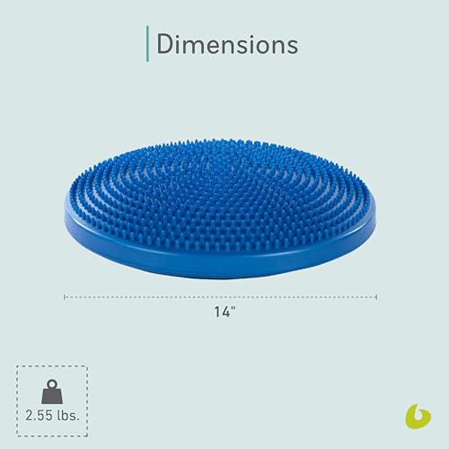 Balance Cushion, Inflatable Pilates Stability Disc, Balanced Body | Inflatable Disc for Balance Exercises and Muscle Release; Exercise Equipment for Home Gym or Pilates Studio Use