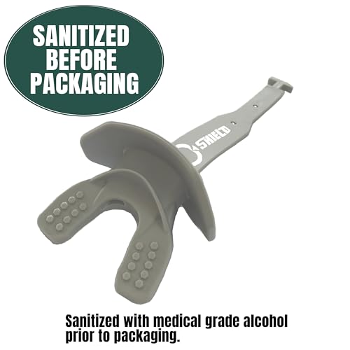 O Shield Striker Football Lip Guard with Permanent Strap - color: Grey/Silver