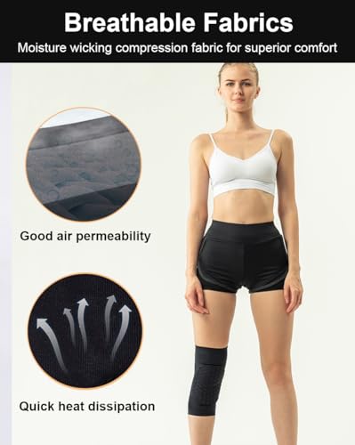 2 Pack Knee Braces for Knee Pain Knee Compression Sleeves Men Women, EVA Honeycomb Light Compression Leg Sleeves, Wrestling Knee Sleeve Volleyball Knee Sleeve Basketball knee Sleeve (White, XX-Small) - color: White, size: XX-Small