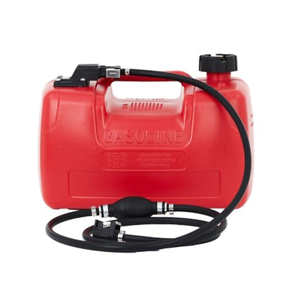 3 Gallon Marine Portable Tank Outboard Boat Transfer Tank with Line l-Shaped Handle Easy to Carry 14.1*11.2*9.8 Inch - size: 12 L