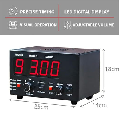Boxing Interval Timer, Gym Timer Gym Clock, Interval Timer, Workout Timer, Gym Clock Timer, Interval Timer for Muay Thai, MMA, Kickboxing, Boxing, Martial Arts,Blue - color: Blue