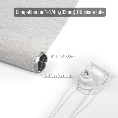 32mm Roller Blind Fitting Repair Kit, Roller Shade Clutch Bracket for 1-1/4''(32mm) with Bracket, Clutch & Idle End Plug - style: 32mm Metal Bracket