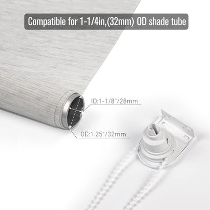 32mm Roller Blind Fitting Repair Kit, Roller Shade Clutch Bracket for 1-1/4''(32mm) with Bracket, Clutch & Idle End Plug - style: 32mm Metal Bracket