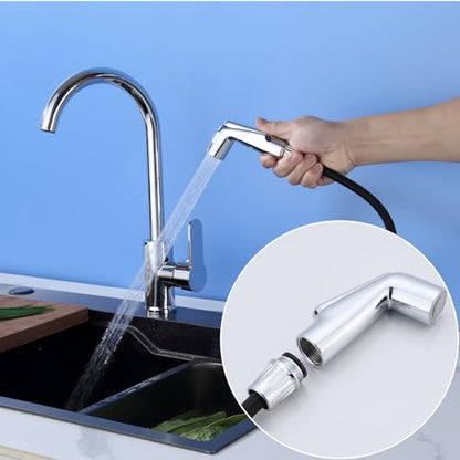 Kitchen Sink Sprayer Replacement,Universal Fit Sink Spray Attachment,Sprayer For Kitchen Sink,Kitchen Faucet Sprayer Replacement Compatible With Delta, Moen, Kohler OEM Brand(Chrome) - color: Chrome