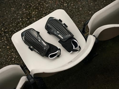 Mitre Unisex Soccer Shin Guards - color: Aircell Power Black/White, size: X-Large