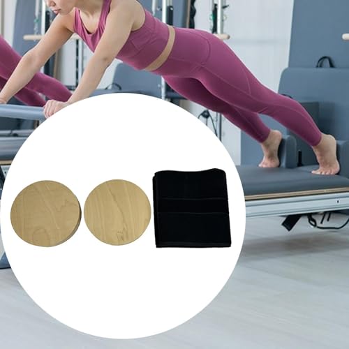 Menolana Rotating Discs, Wooden Rotator Discs, Compact Versatile for Women and Men, Pilates Equipment, Twist Board Strengthen