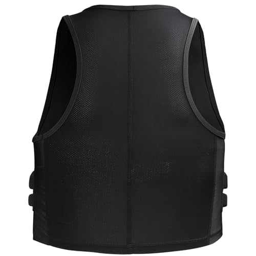 Women Padded Compression Vest, Impact Vest for Women, Chest Breast Rib Protection Vest for Sports, Karate, Football, Basketball - size: Medium, style: Impact Padded Vest