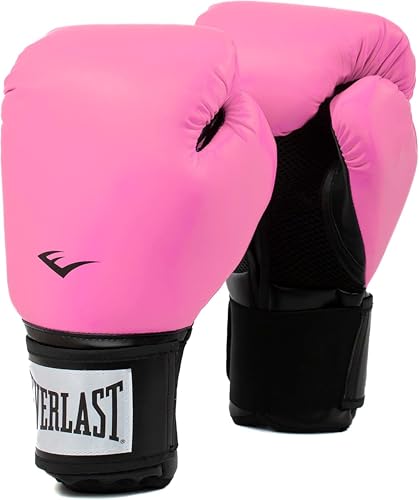 Everlast Prostyle 2 Youth Boxing Gloves, Entry Level Training Gloves for Men and Women, Secure Fit Hook and Loop Closure & Ventilation, Heavy Bag & Speedbag Training. - color: Pink