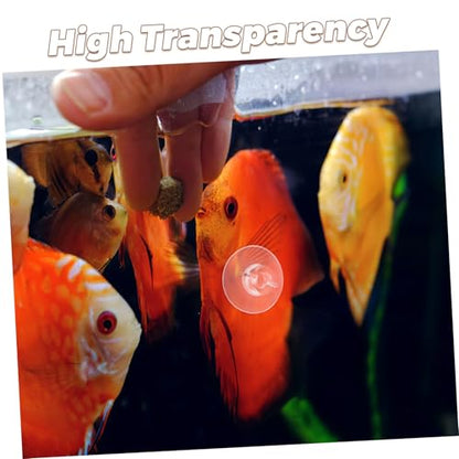 20 Pcs Adjustable Suction Cups for Fish Tank Transparent Plant Holder Aquarium Decorations Easy Installation for Moss Airline Tubing Shrimp Nests and Reptile Hammock