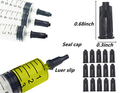30 Pack 10ML Plastic Syringe Luer Slip with Cap, Great for Measuring, Refilling Watering and Pets Feeding(Non-sterile) (10ML)