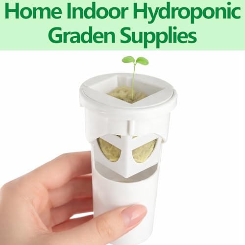 24 Pcs Grow Cubes for Hydroponic System, Grow Cube Hydroponic Cups Compatible with yCube, Reusable Hydroponic System Grow Cube for Indoor Graden Supplies