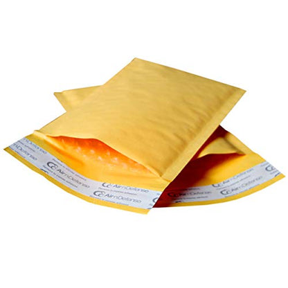 50/500/1000/1500/2000/2500/3000/4000/5000/10000 pcs #000 4x8 Kraft Bubble Padded Envelopes Mailers Shipping Bags AirnDefense (4000)