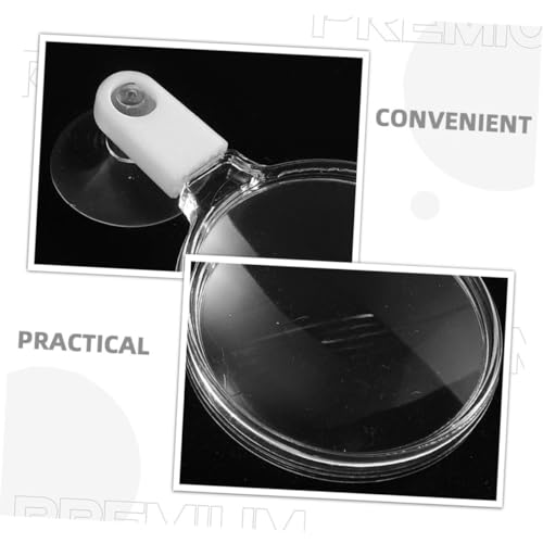 4pcs Acrylic Fish Tank Lens with Cup for Close Observation of Betta Fish Spiders and Plants and Viewer for Animals