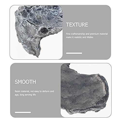 balacoo Turtle Basking Platform Lifelike Resin Simulation Stone for Reptile Terrarium Multi-Functional Hiding Cave and Rest Stand for Aquariums and Home Decor
