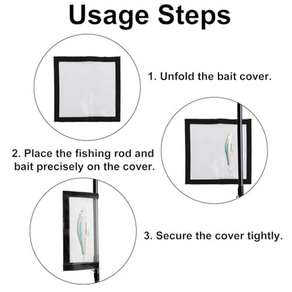 6pcs Clear Fishing Lure Wraps, Transparent Lure Covers Bait Gloves Fish Hook Storage Protectors Pole Sleeve Guard to Keep Fishermen Fishing Safe for Rod