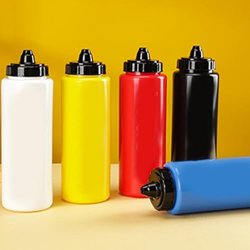1L Water Bottle with Convenient Squeeze Cap and Long Straw for Athletes on the Move Easy Hydration (Red) - color: Red