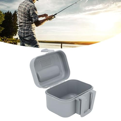 Asixxsix Live Bait Cooler Box, Fishing Bait Station Worm Bait Holder, Waterproof, Dustproof, Heat Resistant, and Wearproof Fishing Lure Box for Shrimps, Fishing Lure Worm Maggot - size: Small, style: S
