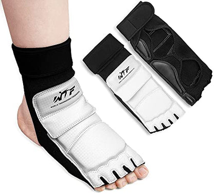 Taekwondo Sparring Gear Foot Protector Karate Boxing Sparring Foot Guard, Martial Arts Protective Foot Gear for Kung Fu Punch Bag Kickboxing MMA Training - size: X-Small