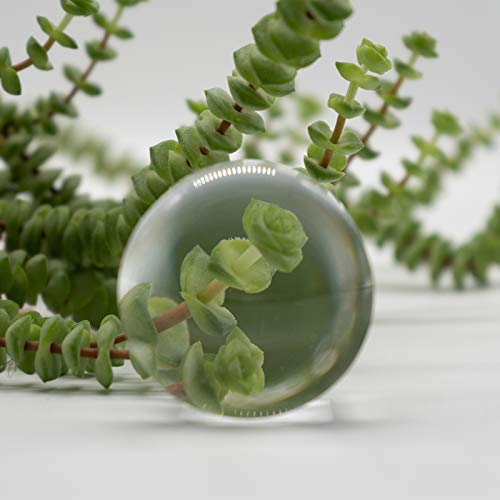 Sanung 8X Dome Magnifying Glass High Definition Round High Transparent Acrylic Optical Magnifier Reading Aid Paperweight Half Ball Lens Magnifier for Reading Books Map Newspapers
