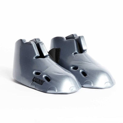 ProForce Lightning Kicks Martial Arts Sparring Shoes/Footgear - color: Silver, size: Medium Big Kid