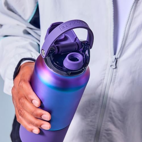 BrüMate Rise 25oz Water Bottle With 100% Leakproof Covered Silicone Straw | Insulated Stainless Steel Water Bottle | Cup-Holder Friendly | Fast Flow | Soft Sip Silicone Spout | BPA-Free (Dune) - color: Dune, size: 25 Ounces
