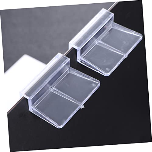Happyyami 10pcs Acrylic Fish Tank Cover Holder Support Bracket Practical Aquarium Rack for Tanks
