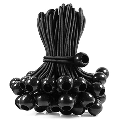 Ball Bungee Cords 12 inch, 50 Piece - size: 12 inch X 1 inch Ball