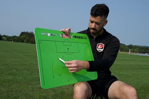Kwik Goal Kwik Carry Soccer Dry Erase Board, 18" x 25",Green
