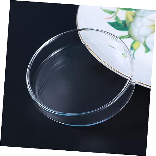 FOMIYES Clear Glass Shrimp Feed Dish for Fish and Reptiles Durable Crystal Feeding Bowl for Aquariums Smooth Surface Enhances Tank Aesthetics Multipurpose Use for Shrimp Fish and More