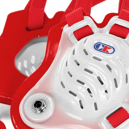 Cliff Keen Tornado Wrestling Headgear - color: Translucent / Scarlet / Scarlet, size: One Size