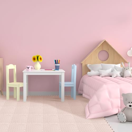 Shihanee 16 Foam Floor Interlocking Tiles, 11.8 x 11.8 Inch, Beige - color: Beige