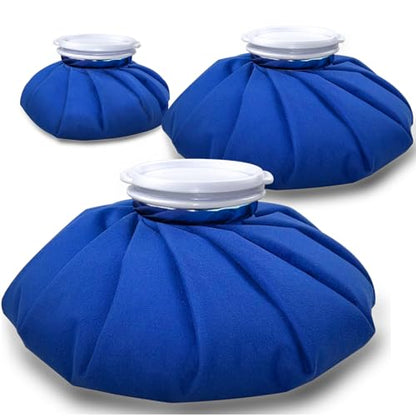 3 PCS Upgrade Ice Pack Injuries Reusable,11in & 9in & 6in Ice Bags Hot Water for Injuries, Soothe Pain and Stay Cool, Old School Style and Traditional Ice Packs, Versatile and Easy to Carry - size: 6+9+11 Inch