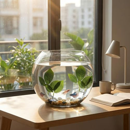 3 PCS Fish Leaf Pad Fish Tank Accessories, Adjustable Plastic Fish Leaf Pad, Betta Fish Leaves Natural Habitat Playing for Betta, Guppy, Tropical Fish Resting, Playing, Breeding with Suction Cup