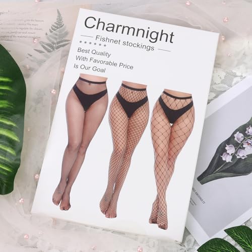 Womens High Waist Tights Fishnet Stockings Thigh High Pantyhose - color: Black-g6