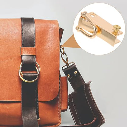 8Pcs Swivel D Rings Buckles for Bag Making Backpack Golden