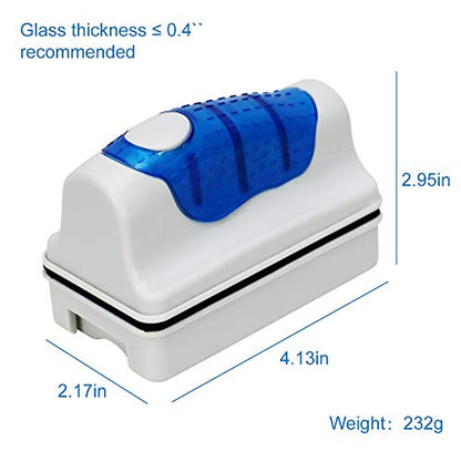 Jasonwell Magnetic Aquarium Fish Tank Glass Algae Glass Cleaner Scrubber Floating Clean Brush(L)