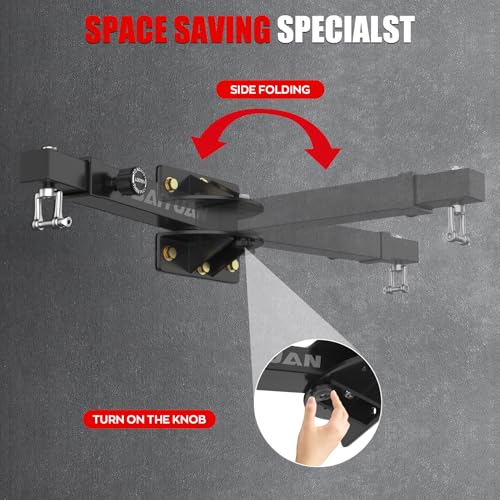 BaiYuan Heavy Bag Hanger - Adjustable Wall Mount Punching Bag Hanger - size: W:16"-27"